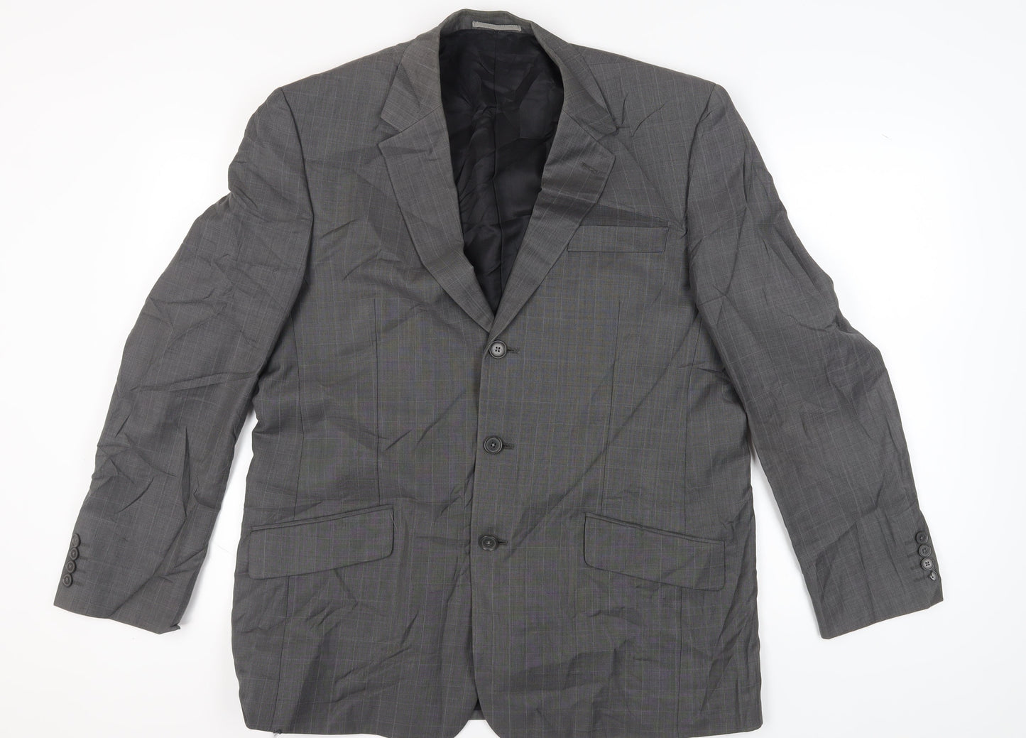 Next Men's Grey Check Blazer 44R
