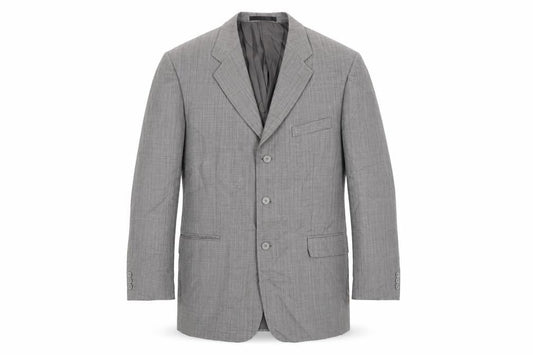Zantos Men's Grey Check Blazer, Size 42, Business Wear