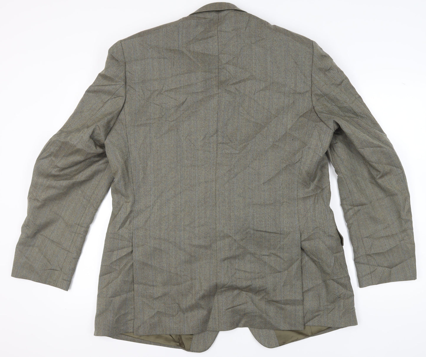 Magee Men's Grey Long Blazer, Classic Fit, Size 46L