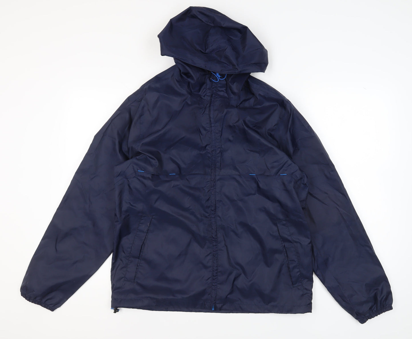 Decathlon Men's Blue Windbreaker Jacket L