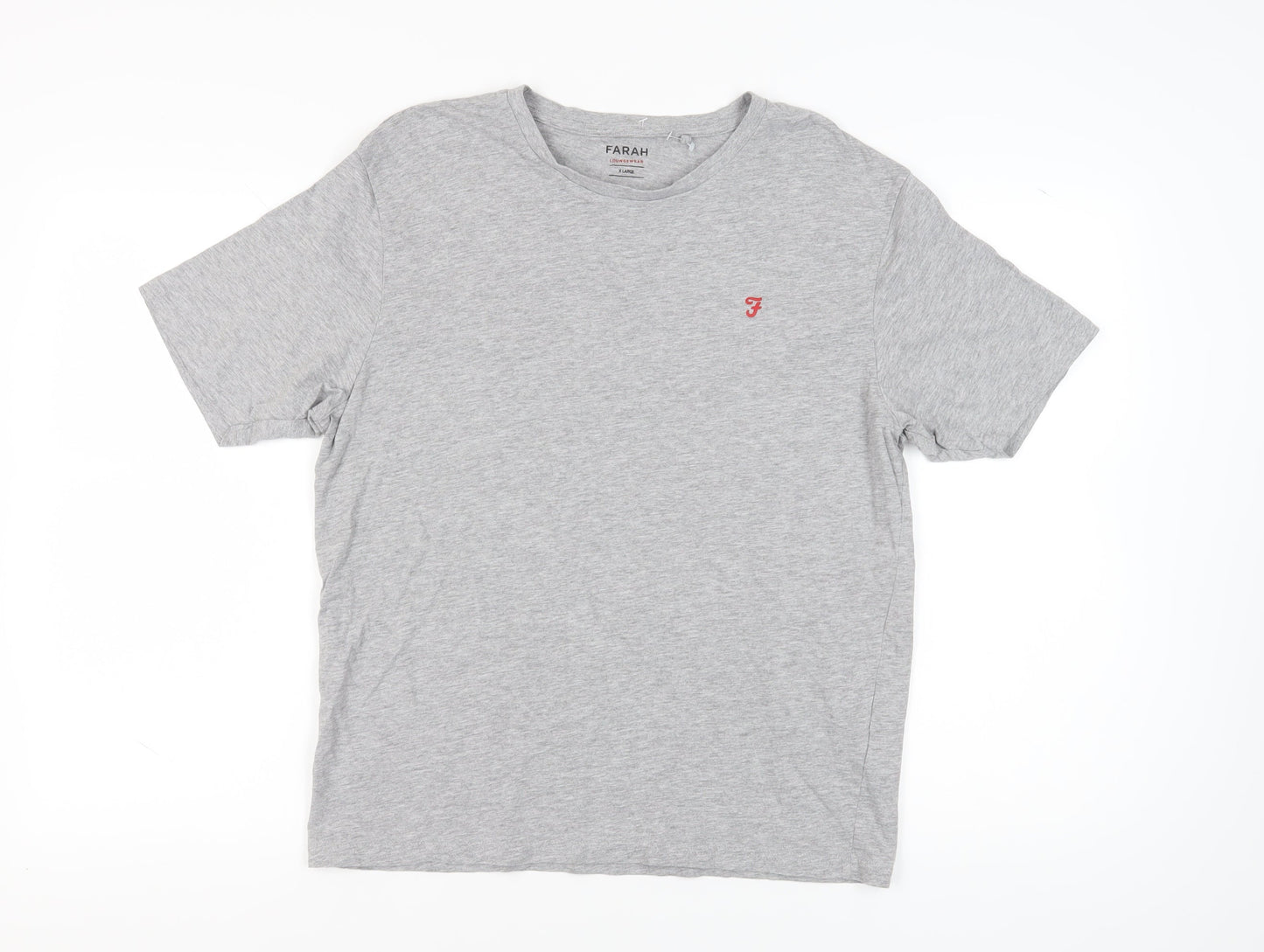 Farah Men's Grey XL Crew Neck T-Shirt