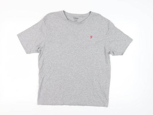 Farah Men's Grey XL Crew Neck T-Shirt