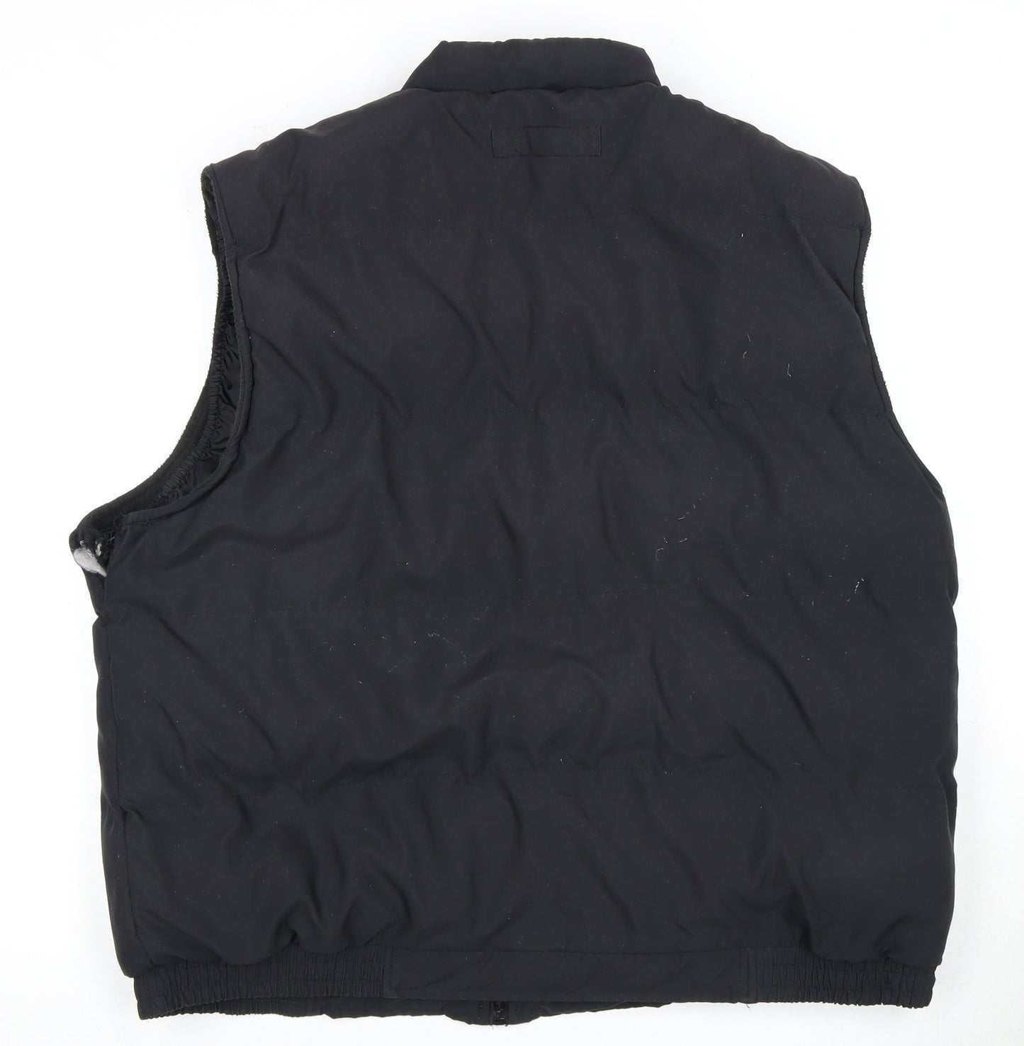North by North Men's Black XL Puffer Waistcoat