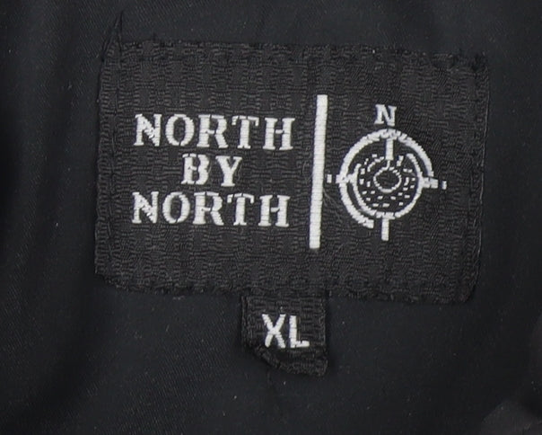 North by North Men's Black XL Puffer Waistcoat