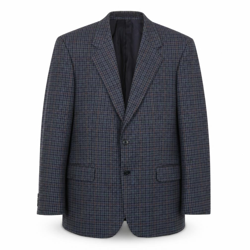Marks & Spencer Men's Blue Checked Blazer 42S