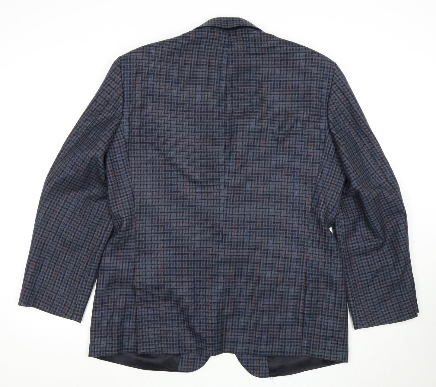 Marks and Spencer Men's Blue Checked Blazer 42S
