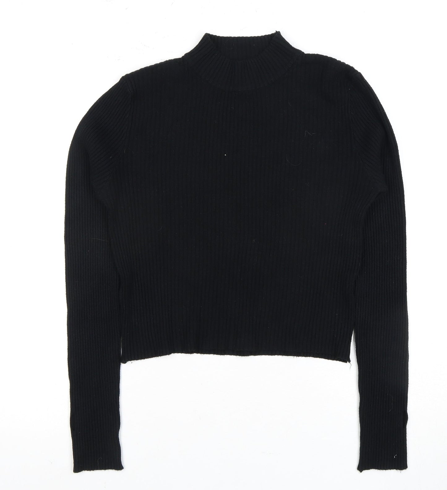 Pink Vanilla Women's Black Knit Jumper, Size L