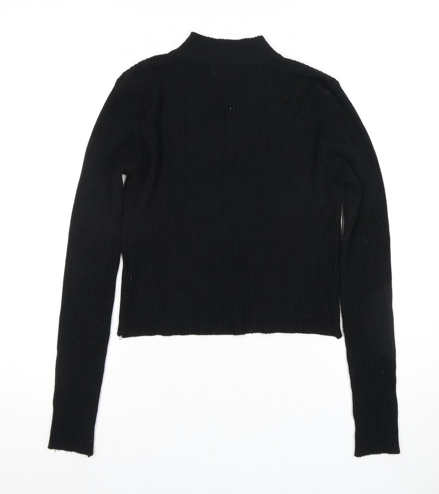 Pink Vanilla Women's Black Knit Jumper, Size L