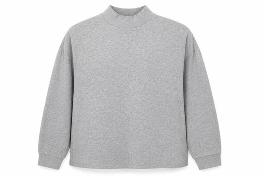 Marks and Spencer Women's Grey Mock Neck Sweatshirt