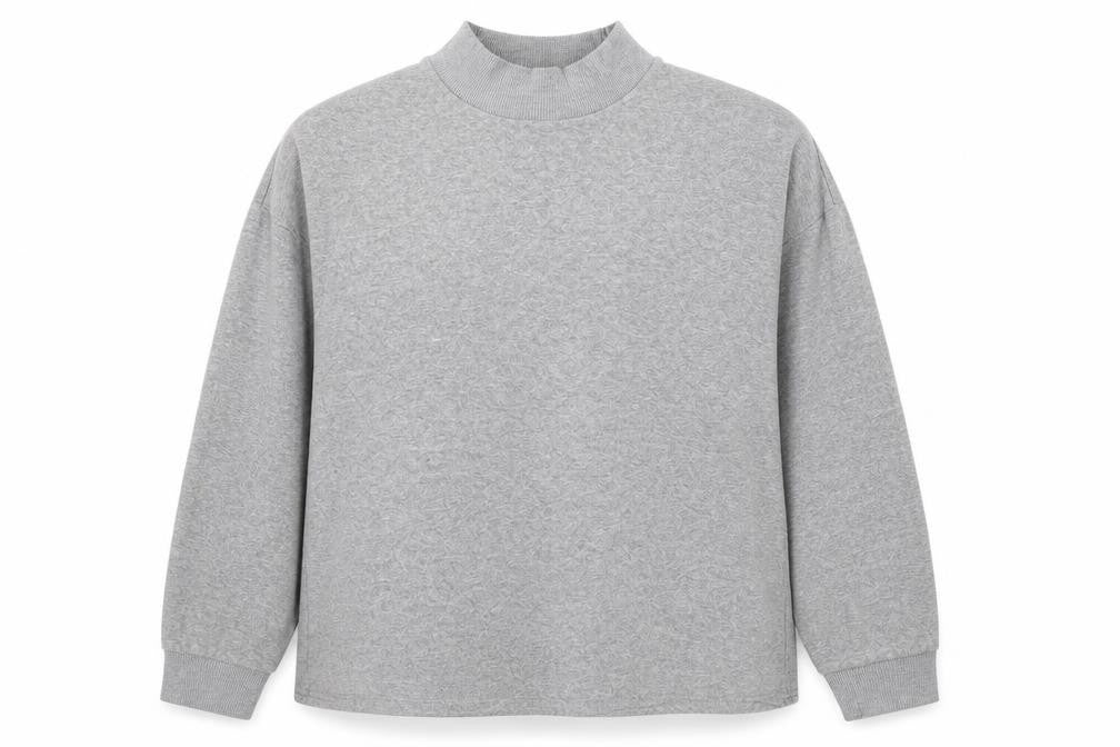 Marks & Spencer Women's Grey Mock Neck Sweatshirt