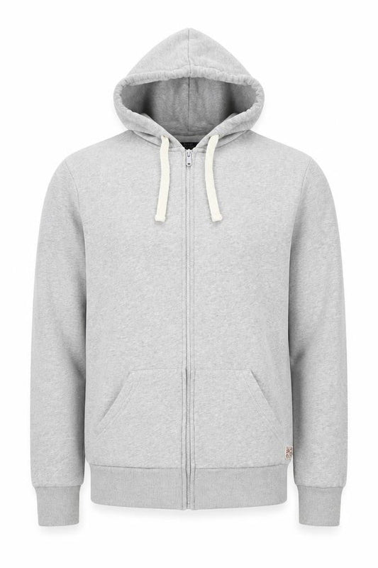 Criminal Men's Grey Full Zip Hoodie M
