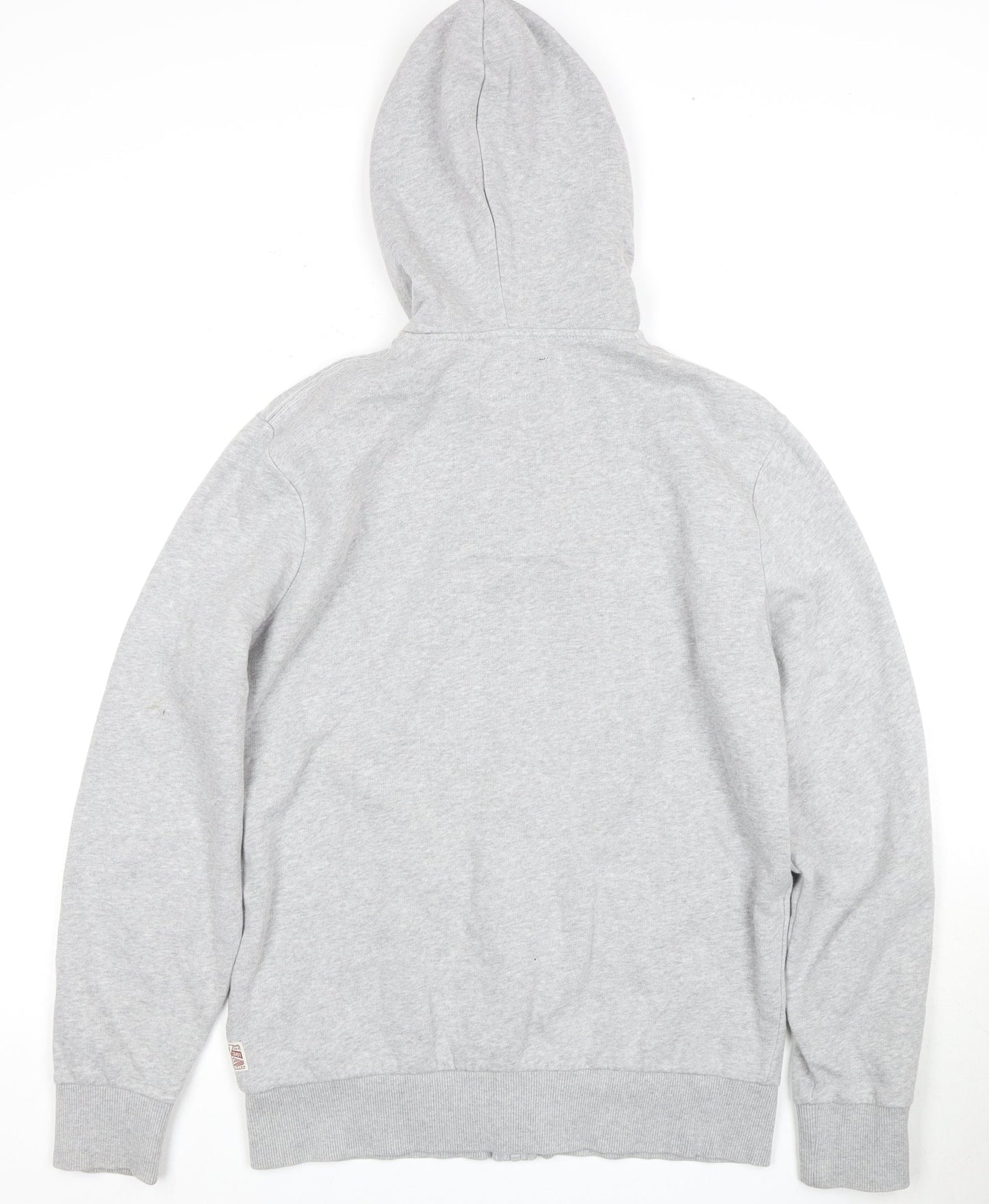 Criminal Men's Grey Full Zip Hoodie M
