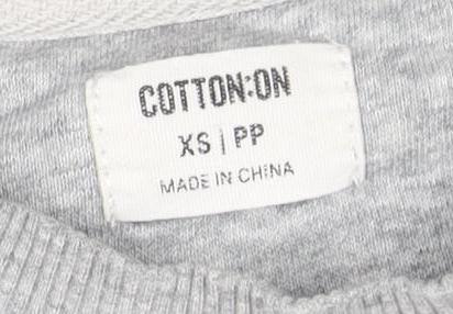 Cotton On Unisex Grey XS Pullover Sweatshirt