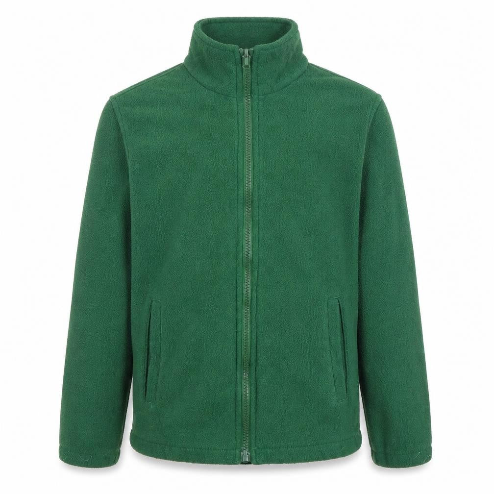 Mountain Warehouse Boys Green Jacket 9-10Y Full Zip Fleece