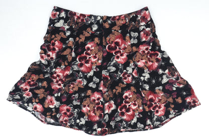 Next Women's Multicoloured A-Line Floral Skirt Size 8