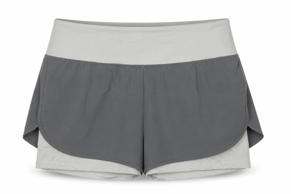 Yidarton Women's Grey Athletic Shorts L