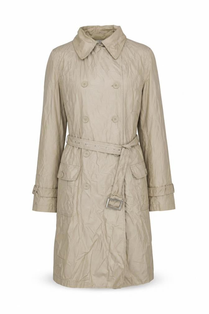 Solar Women's Beige Cotton Trench Coat M