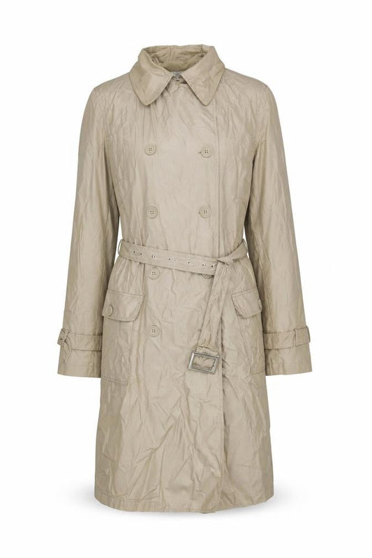 Solar Women's Beige Cotton Trench Coat M