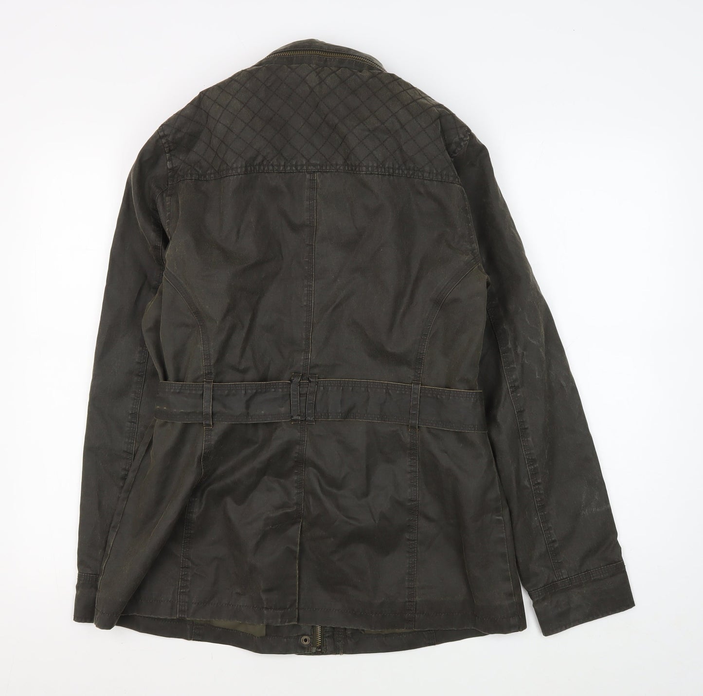 Marks and Spencer Women's Green Belted Jacket Size 12