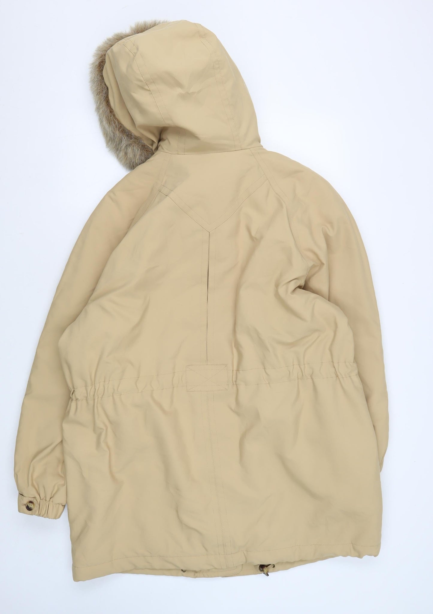 Marks and Spencer Women's Beige Parka Size 16 Hooded Jacket