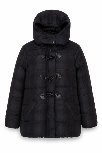 Brave Soul Women's Black Puffer Jacket L