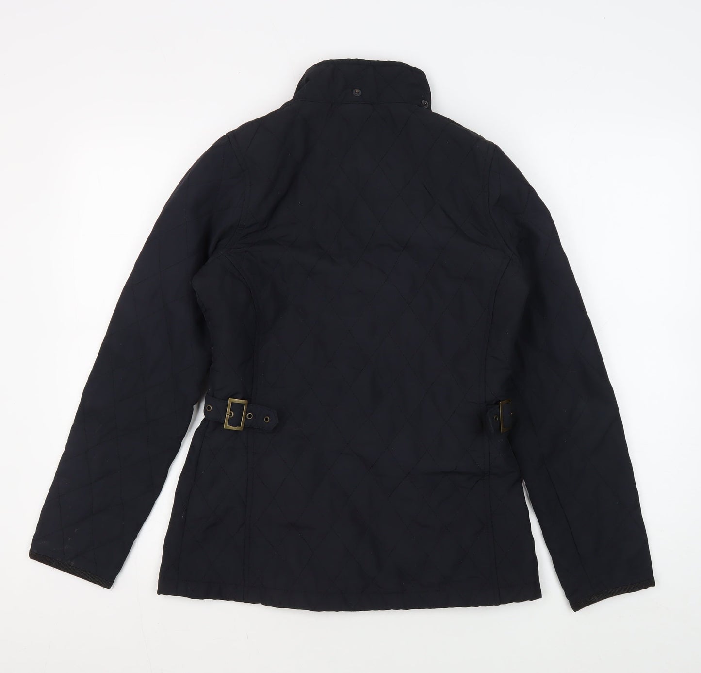 Trespass Women's Black Quilted Jacket, Size XS, Belted
