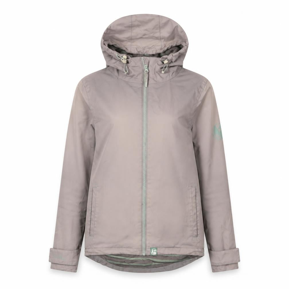 Weird Fish Women's Grey Hooded Jacket Size 8