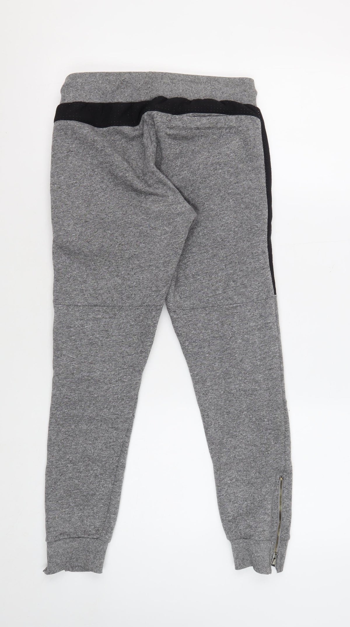 Back view of Rascal boys’ grey jogger trousers, size L, elastic waist