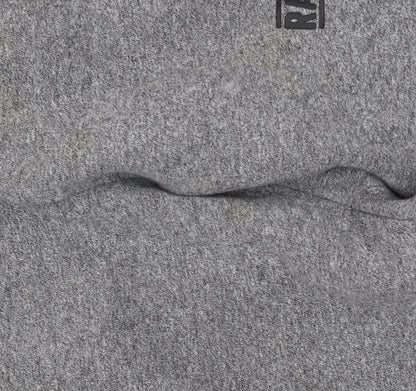 Close-up detail of Rascal boys’ grey jogger trousers, size L, elastic waist