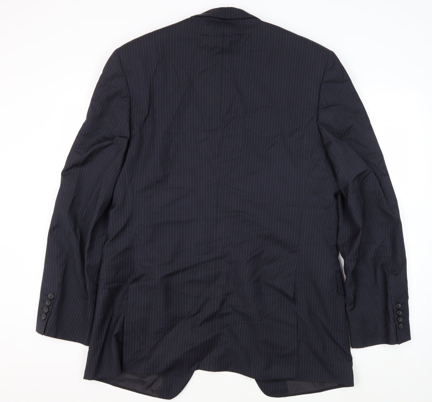Jaeger Men's Blue Striped Suit Jacket 42L