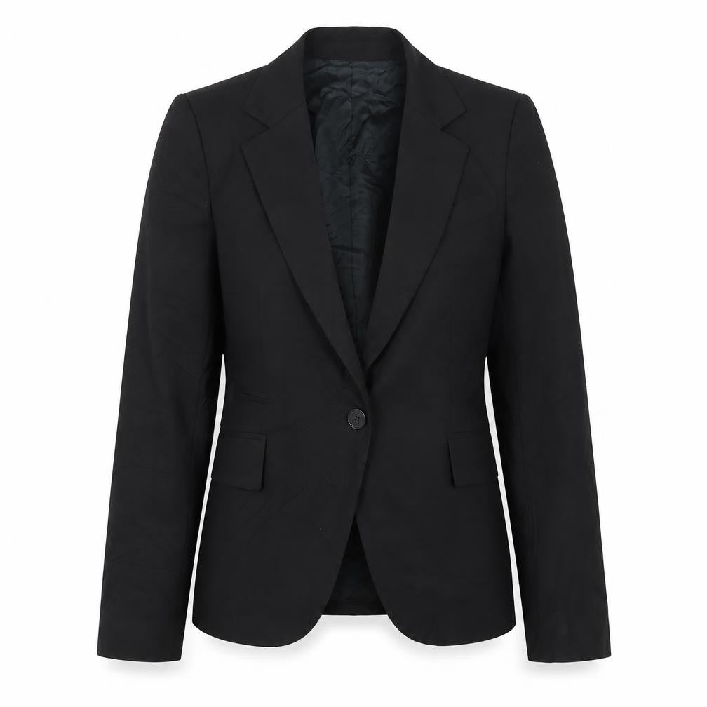 Zara Women's Black Blazer, Size 10, Single-Breasted Lined