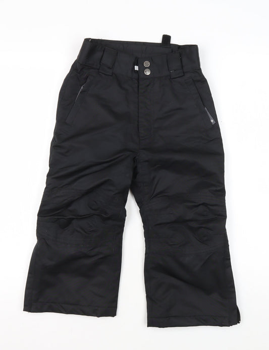 Surfanic Girls Black Snow Pants 2-3 Years Skiing Trousers