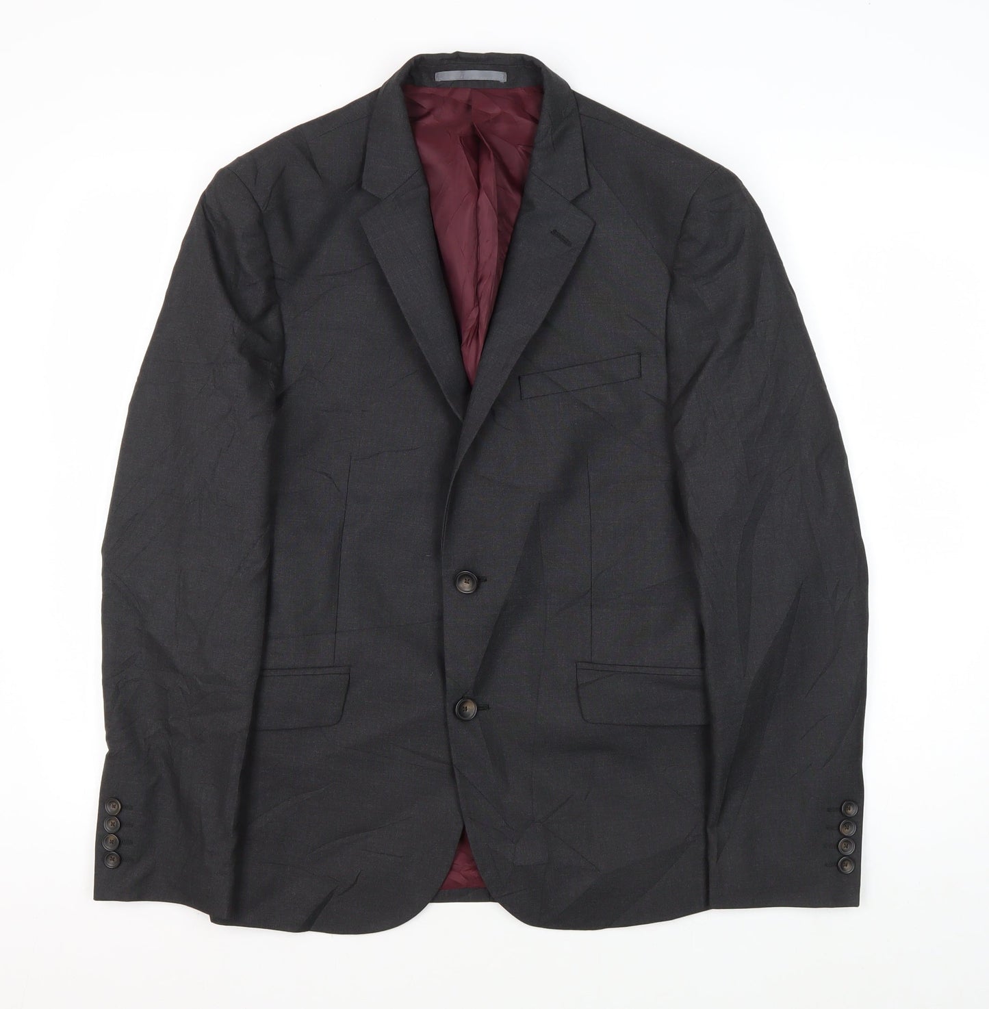 Marks and Spencer Men's Grey Blazer, 38 Short Length