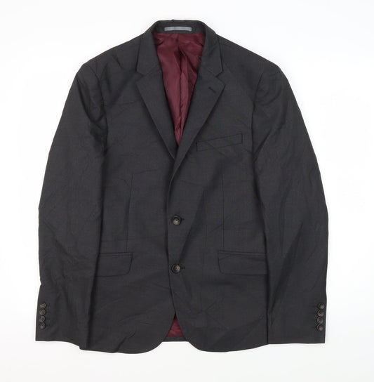 Marks and Spencer Men's Grey Blazer, 38 Short Length