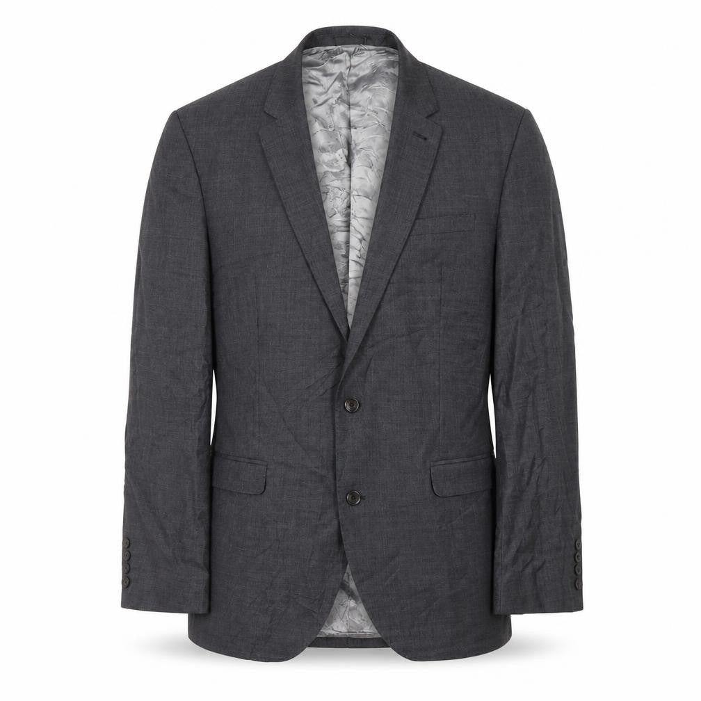 Next Men's Grey Wool Blazer, 42R Formal, Elegant