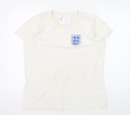 The FA Women's White T-Shirt Size 14