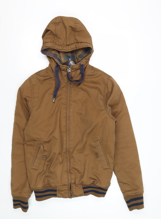 Divided Men's Brown Bomber Jacket Size S Casual