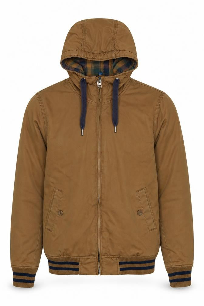 Divided Men's Brown Bomber Jacket Size S Casual