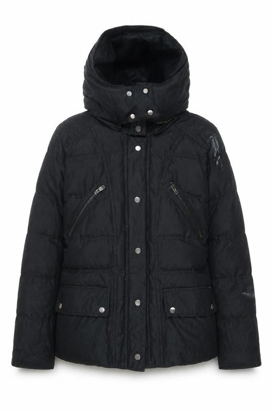 Zara Women's Black Down Puffer Jacket, Size S, Winter Essential