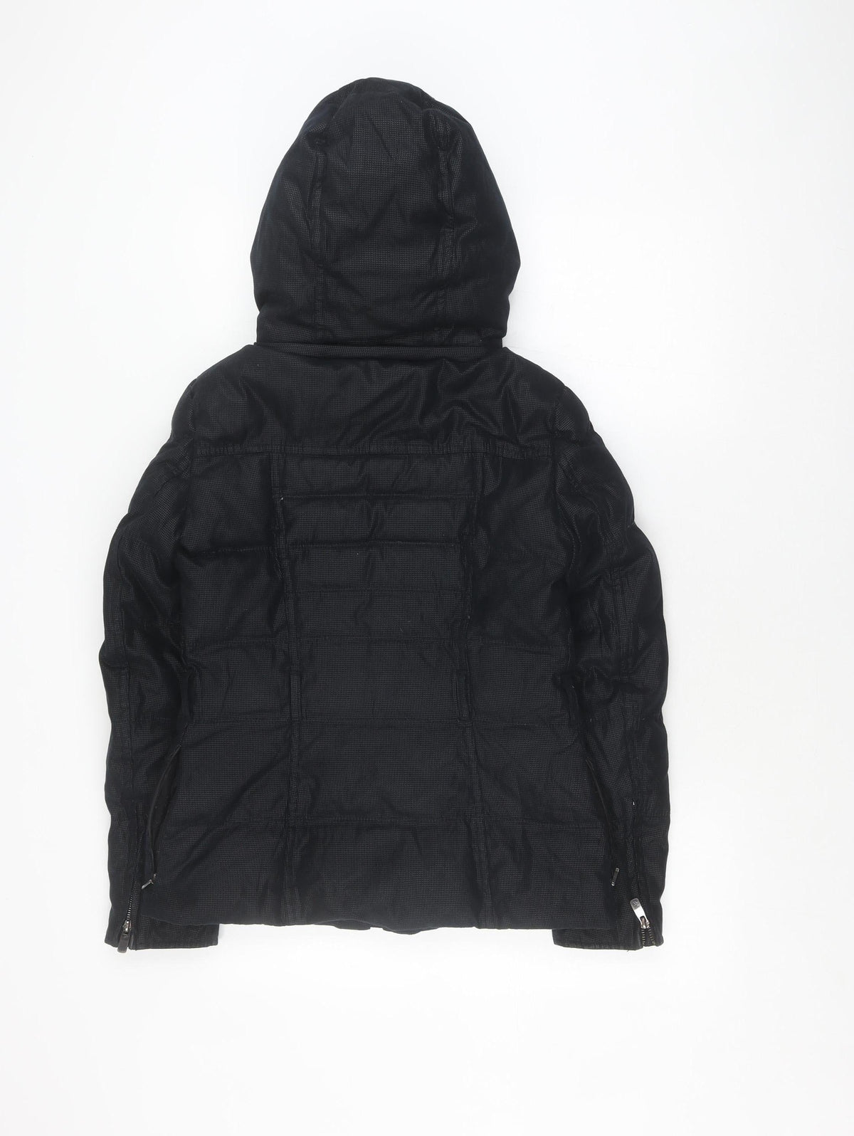 Zara Women's Black Down Puffer Jacket, Size S, Winter Essential