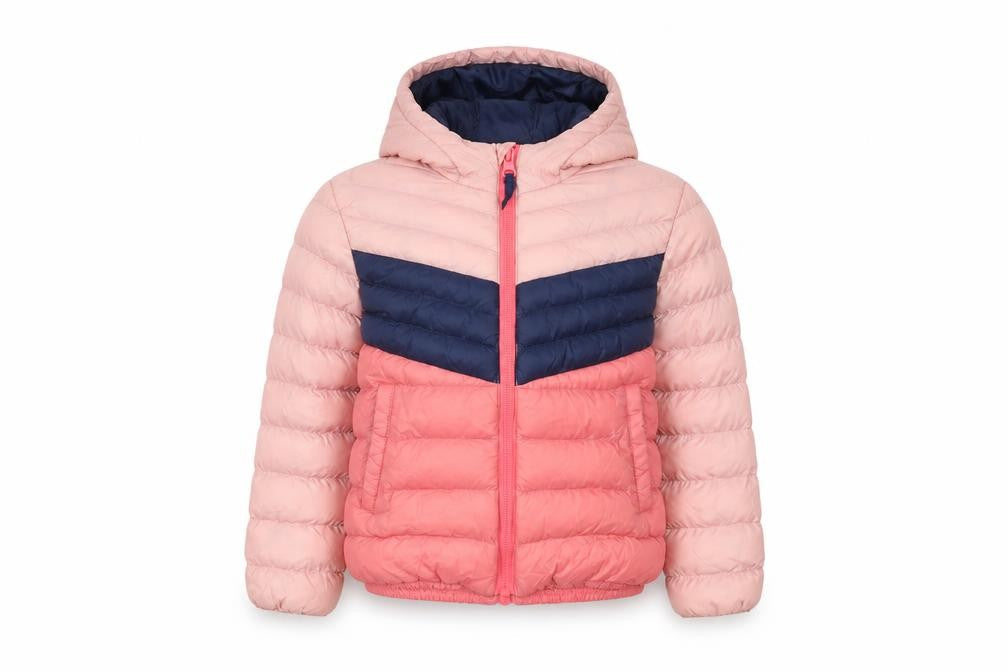 Mountain Warehouse Girls Pink & Blue Puffer Jacket 2-3 Years