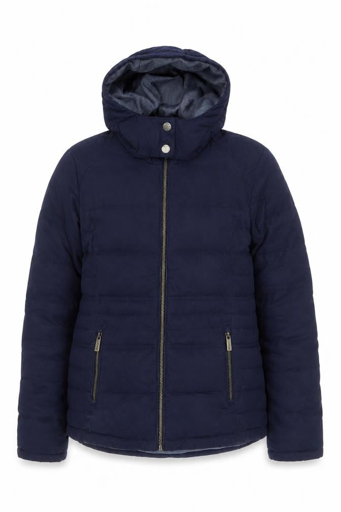 FatFace Women's Blue Puffer Jacket Size 10 Hooded