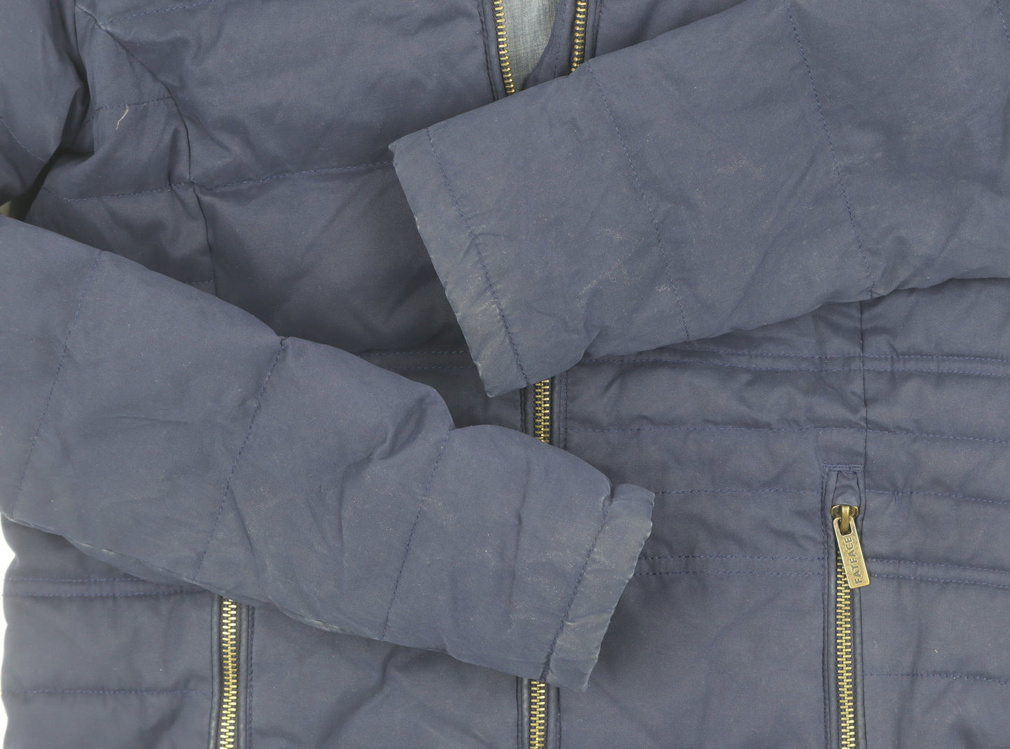 FatFace Women's Blue Puffer Jacket Size 10 Hooded