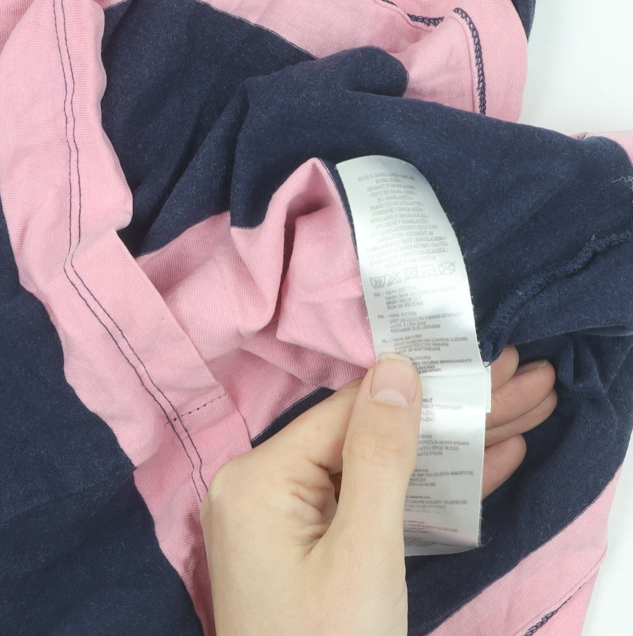 SoulCal & Co Women's Pink Striped T-Shirt, Size 12