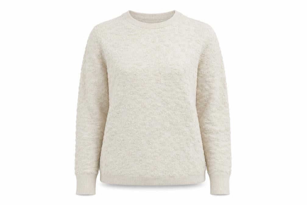 Oasis Women's Beige Animal Print Pullover Jumper M