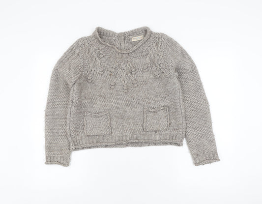 Marks and Spencer Women's Grey Knit Pullover Jumper Size 10