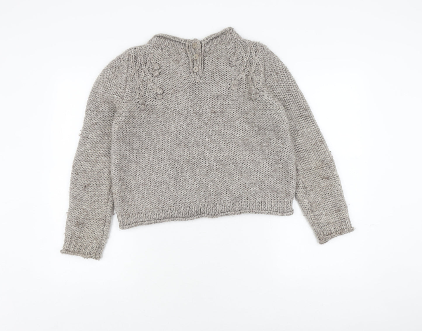 Marks and Spencer Women's Grey Knit Pullover Jumper Size 10