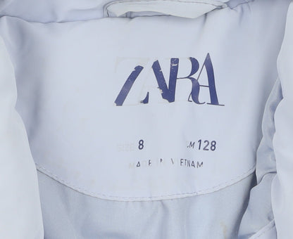 Additional view of Zara girls’ blue quilted jacket 8 years lined winter