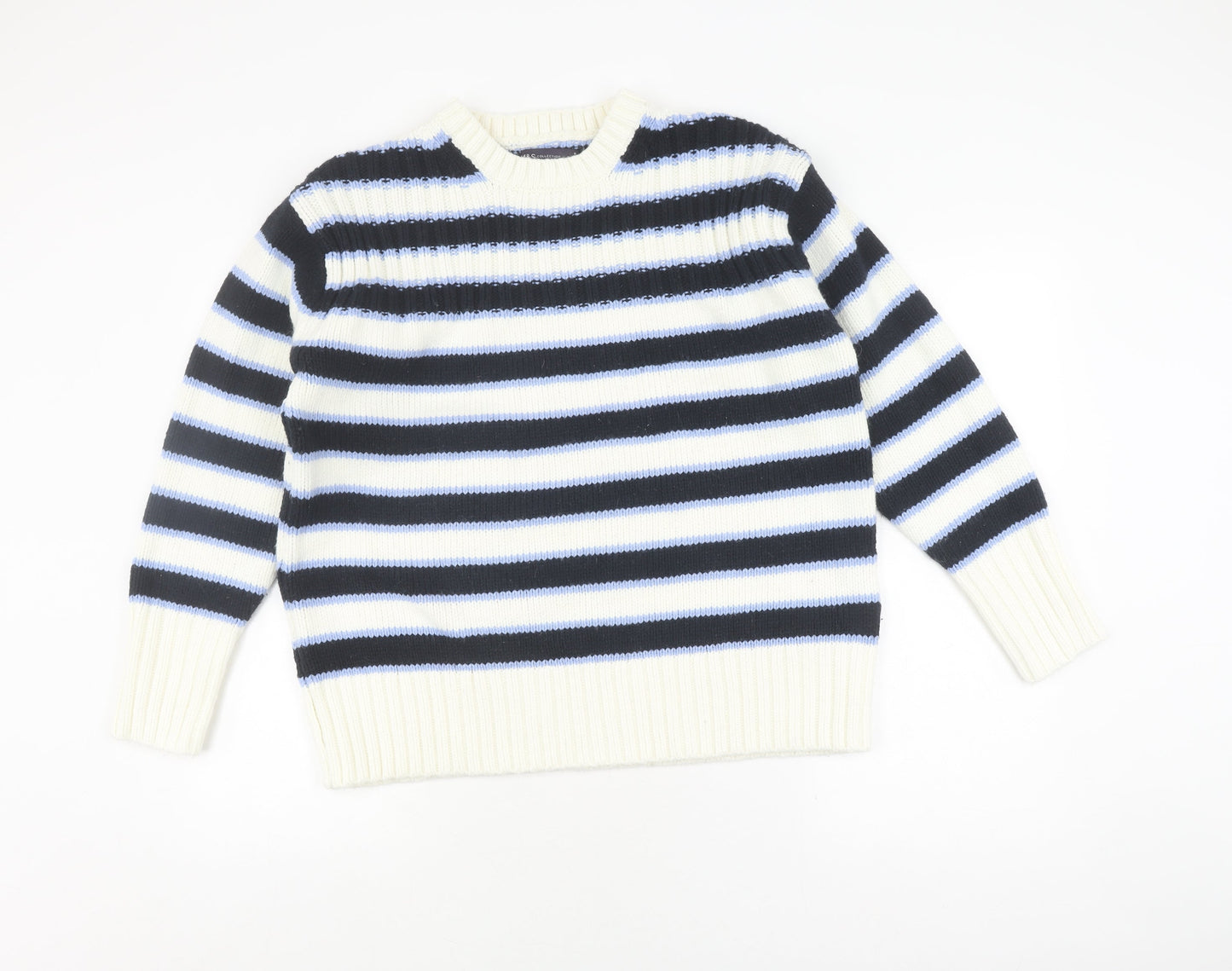 Marks and Spencer Women's Multicoloured Striped Jumper