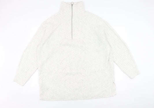 Marks and Spencer Men's Grey XL Roll Neck Jumper